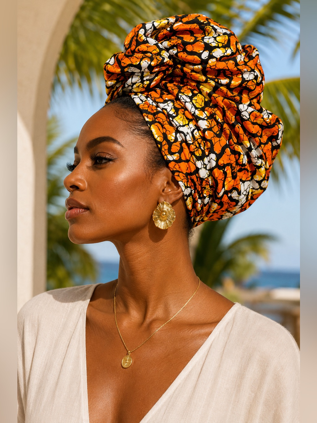 Ofuure Vibrant Ankara Print 100% Cotton Convertible Maxi Kimono Size S-L — image 2 of 8